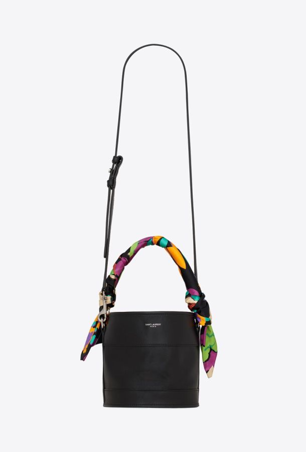 YSL bahia small bucket bag in smooth leather