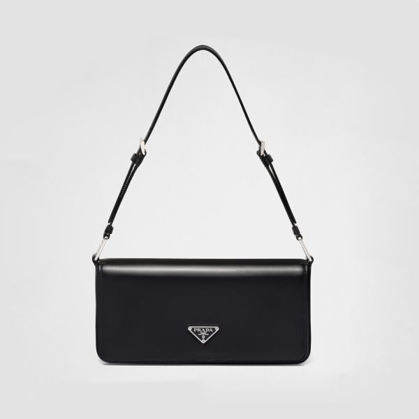 Brushed leather Prada Femme bag