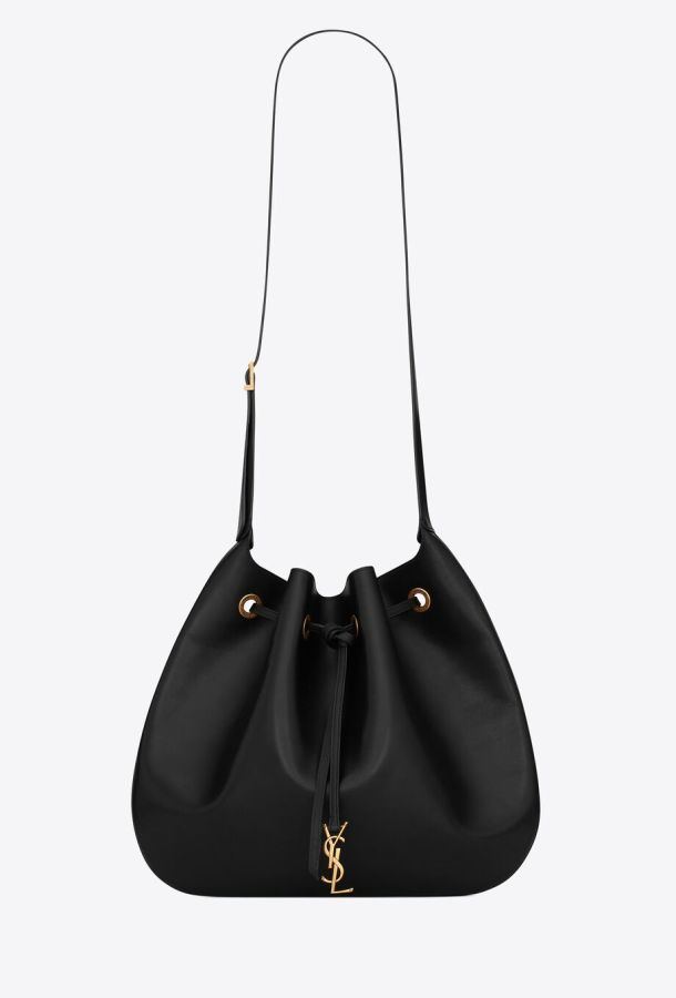 YSL paris vii large flat hobo bag in smooth leather